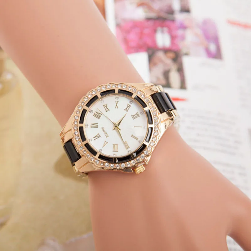 Женская мода Ретро кварцевые наручные часы с циферблатом женские часы Роскошные подарки выдающиеся женские часы нарядные часы вечерние женские подарки