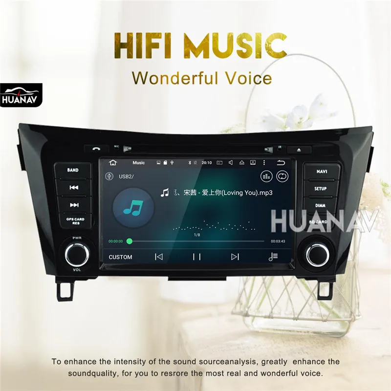 Flash Deal In dash Car DVD multimedia player GPS navigation for Nissan X-TRAIL Qashqai Dualis Rogue 2013-2017 Android 8.0 auto stereo 7