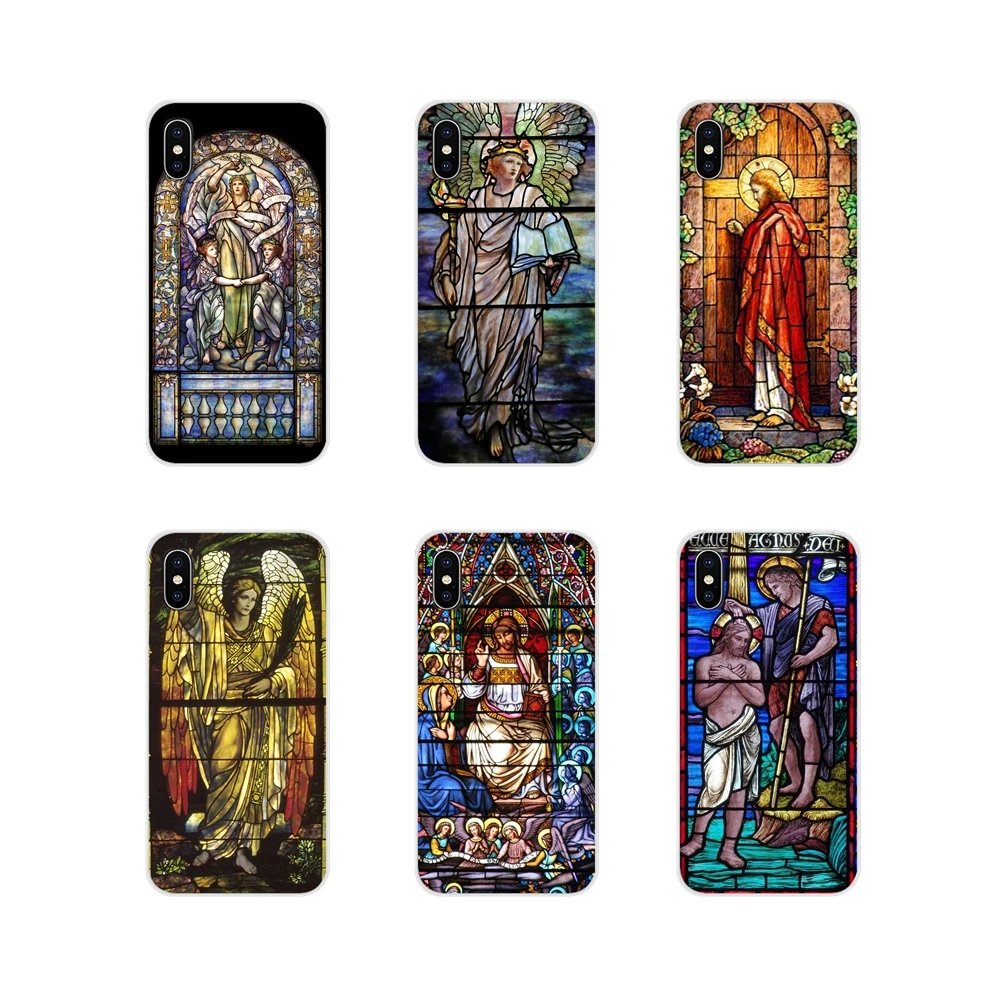 Mobile Phone Case Cover Angel Church Jesus Stained Glass Window For Motorola Moto X4 E4 E5 G5 G5S G6 Z Z2 Z3 G G2 G3 C Play Plus | Мобильные