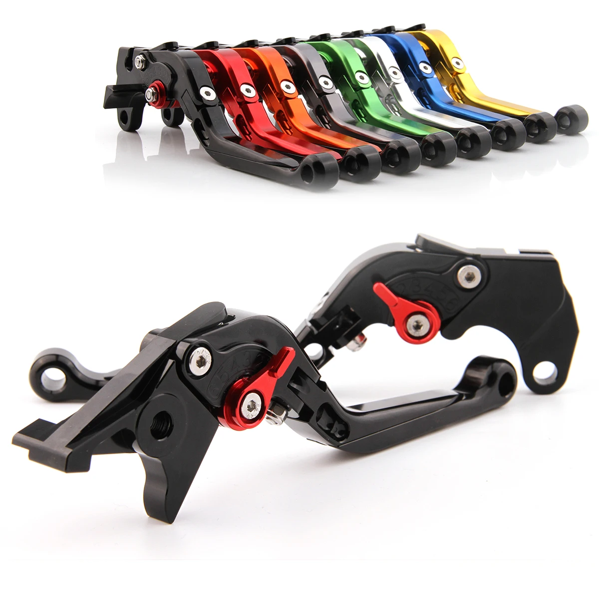 

CNC Levers For Buell 1125R Kawasaki ZX9R ZX7R Triumph Yamaha Motorcycle Racing Adjustable Folding Extendable Brake Clutch Levers