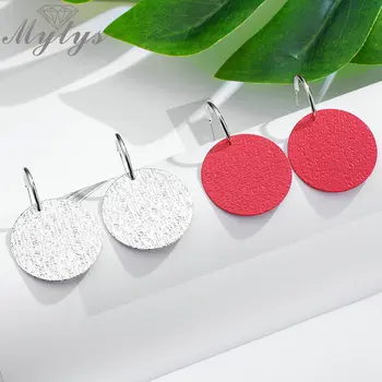 

Mytys Fashionable Round Metal Drop Earrings for Women Stylish Aretes Jewelry High Quality Drop Shipping Accessory CE390 CE391
