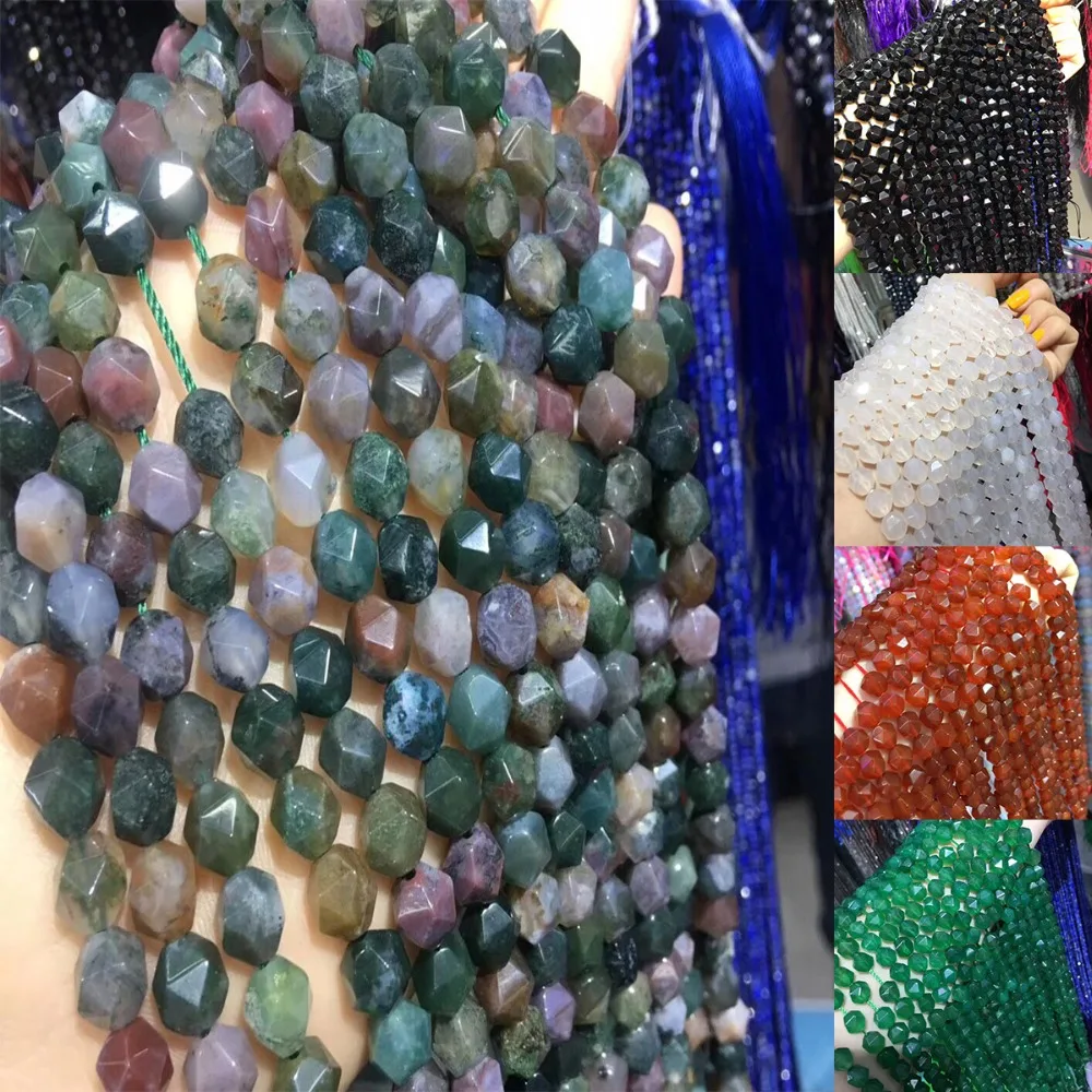 

Small Beads Natural Stone Beads Crunch Agate2 mm Section Loose Beads for Jewelry Making Necklace DIY Bracelet