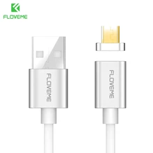 Floveme Магнитный зарядный кабель Micro USB кабель для Samsung Huawei Xiaomi для Android мобильного телефона Быстрая Зарядка адаптер USB-кабели