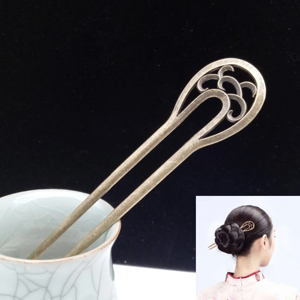 

Antique Metal Hair Sticks Pin Basic U Shape Hair Fork Clip Pins Wedding Party Silver Gold Hair Jewelry Accessories for Women