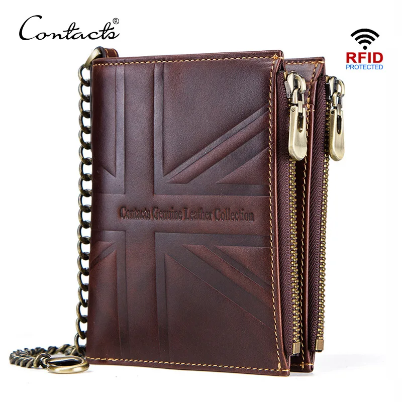 100/% Genuine Crazy Horse Leather Wallet Men Small Walet Portomonee Male Cuzdan S
