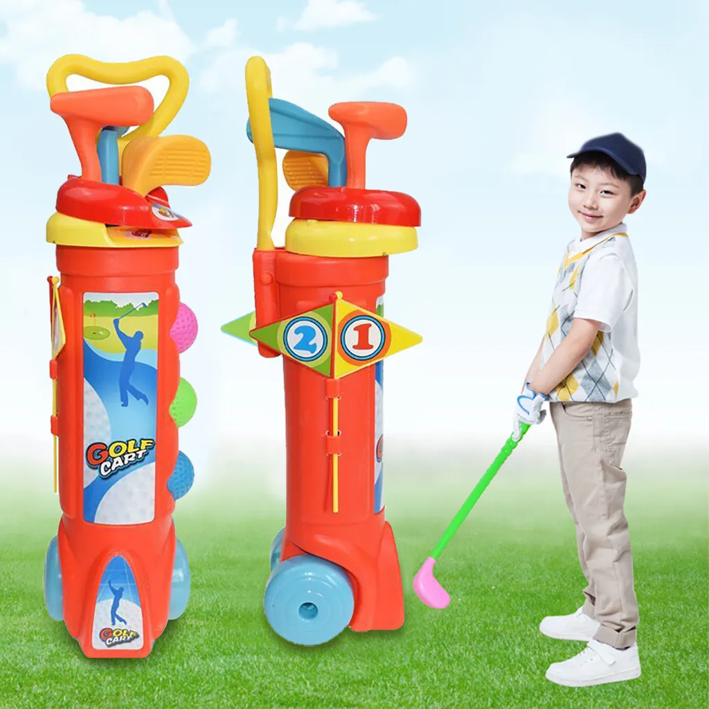 

1 Set Outdoor Children Golf Club Toys Kids Gift Golf Ball Game Plastic Mini Golf Sports for Baby Develop Ability Educational Toy
