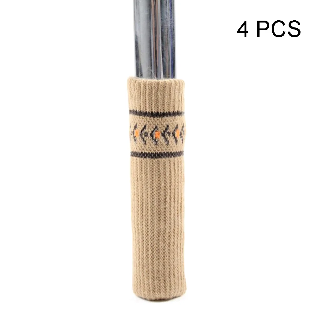 

4Pcs Anti Scratch Table Covers Knitting Caps Feet Pads Double Layer Furniture Socks Chair Leg Anti-slip Floor Protectors