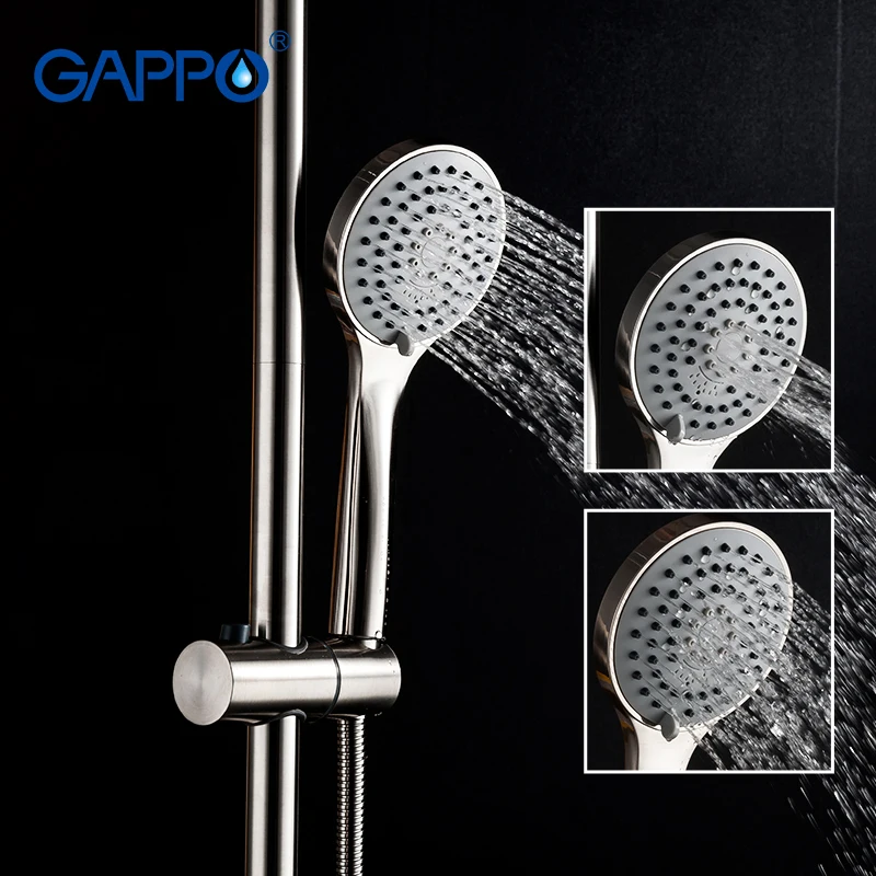 Настенный смеситель GAPPO из нержавеющей стали с одной ручкой|Смесители для душа| |