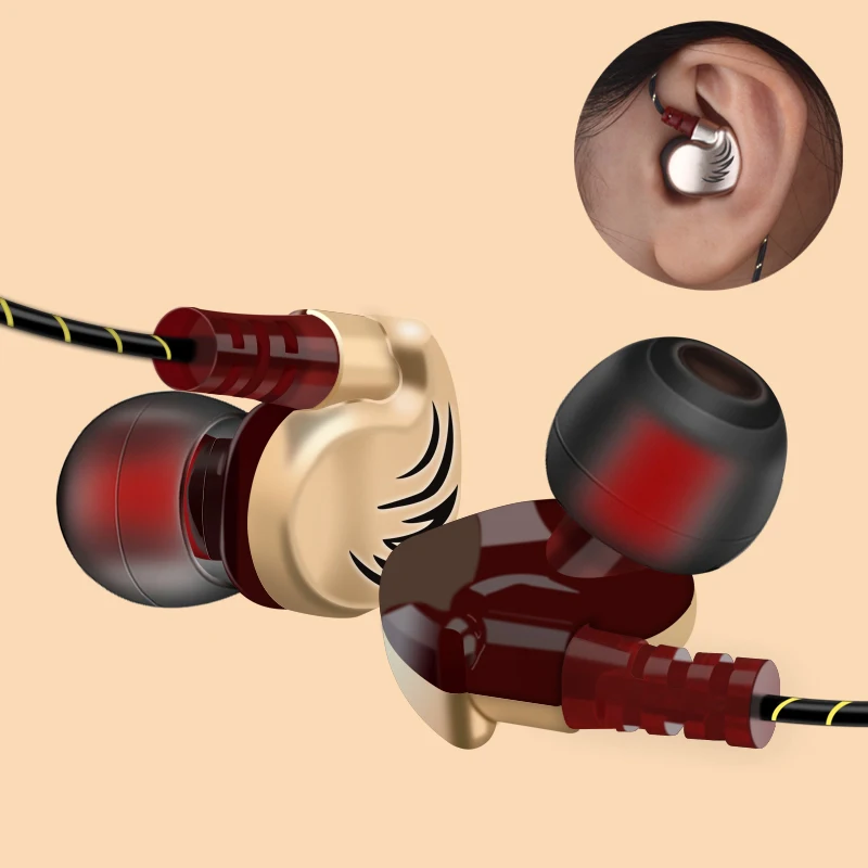 Wired Earphones VPB V11 Sport Earphone Super Bass 3.5mm Crack Earphone Earbud with Microphone Hands Free Headset for Samsung