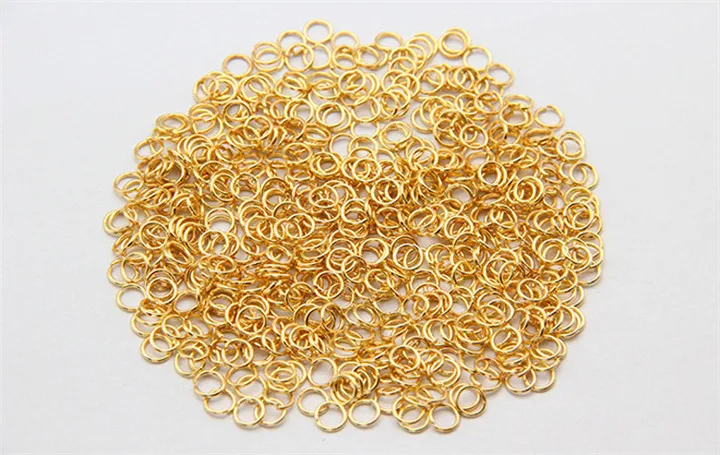 4 4-16mm Gold Link Loop Open Jump Ring For Diy Jewelry Marking Findings Connector Silver Jewelry Accessories For Necklace Bracelet Earring