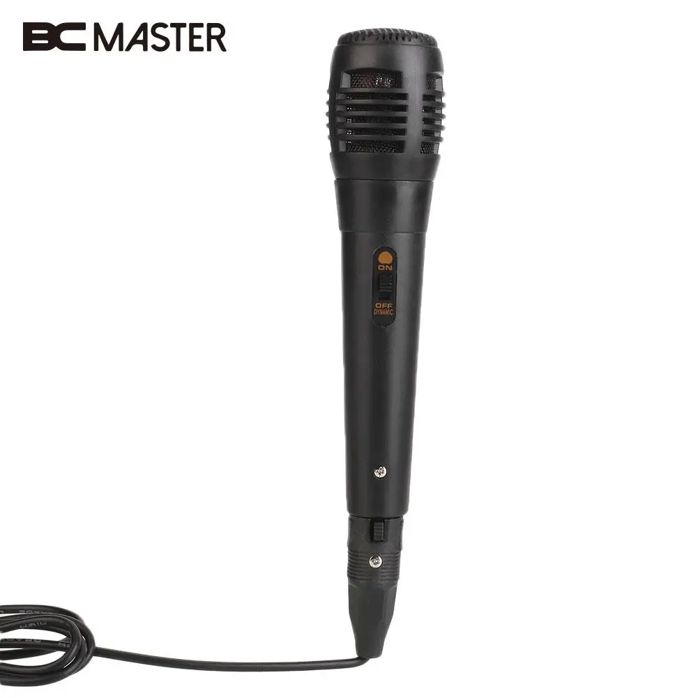 Профессиональный ручной микрофон BCMaster проводной с динамическим вокалом черный