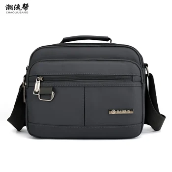 

2019 Casual Men's Bag Nylon Shoulder Bag Solid Color Diagonal Bag Ladies Zipper Handbag Bolsa Feminina Bolsos Mujer Sac A Main