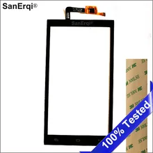 SanErqi Сенсорный экран для Micromax Canvas сок 2 AQ5001 AQ 5001 Сенсорный экран планшета Сенсор сенсорный Панель черный+ 3 М Стикеры