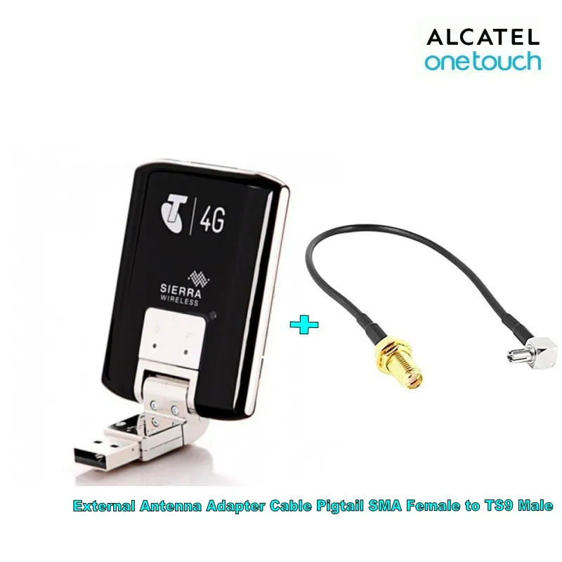 Разблокированный Беспроводной USB модем Sierra Aircard 320U 100 Мбит/с 4G LTE 1800/2600 МГц + внешний