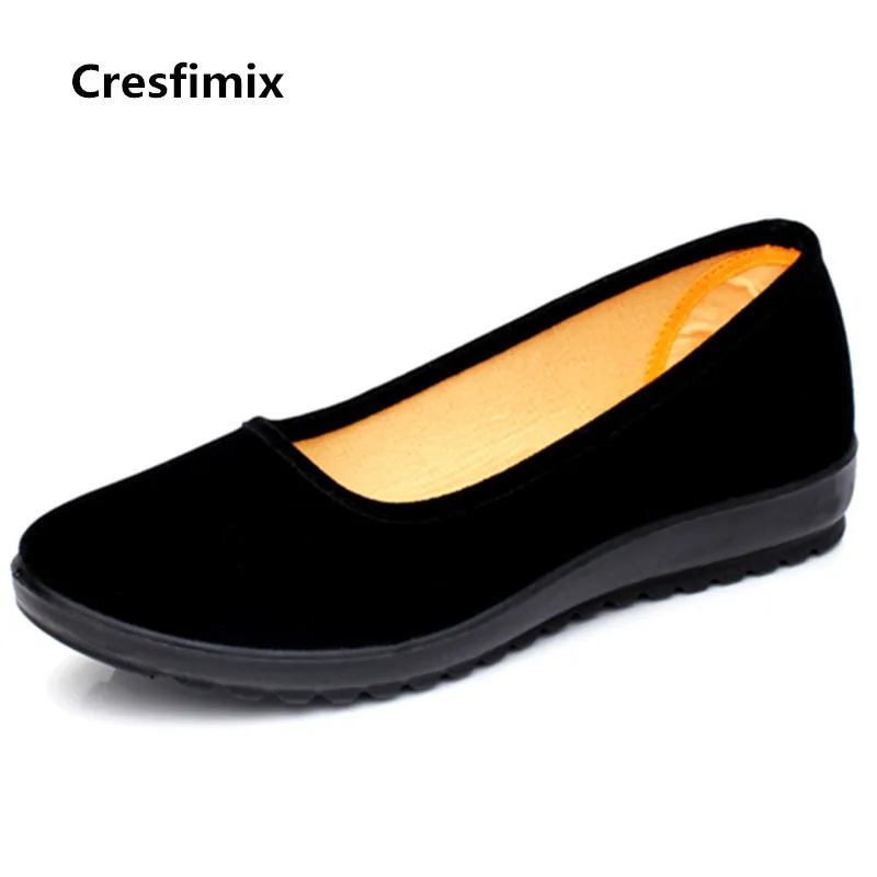 Cresfimix chaussures pour femmes Женские милые удобные слипоны Обувь на плоской подошке Женская