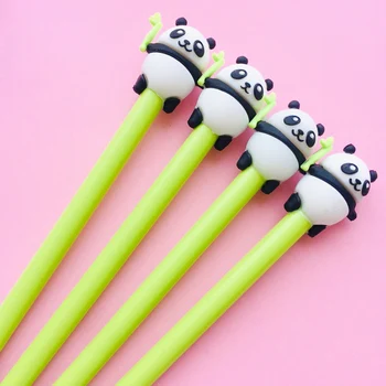 

2PCS Super Cute Bamboo Panda Gel Pen School Office Supply Rollerball Pen Writing Stationery