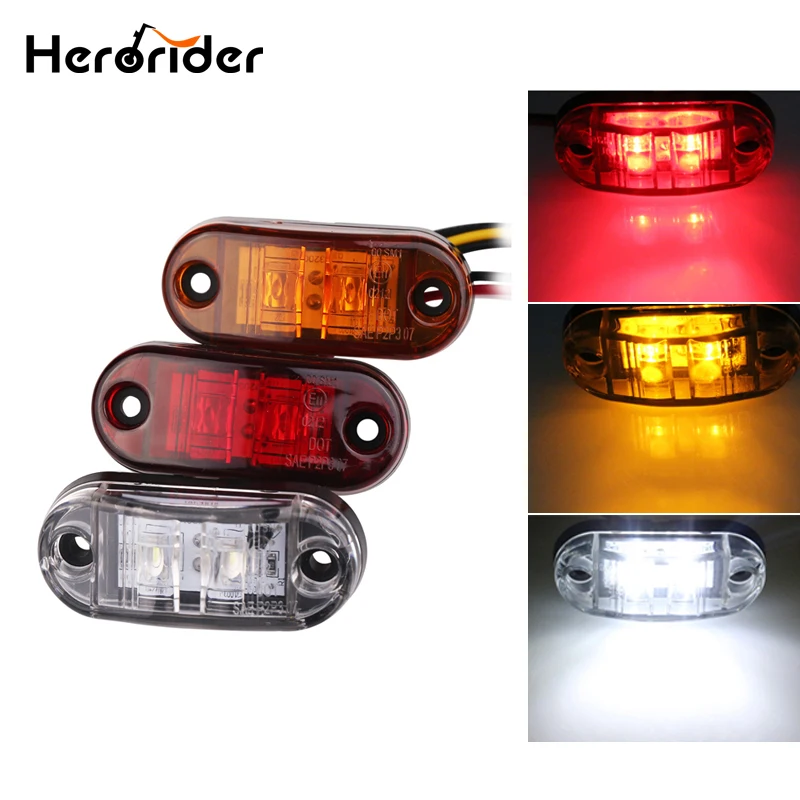 Buy 24v 12v Amber Led Side Marker Lights For Trucks