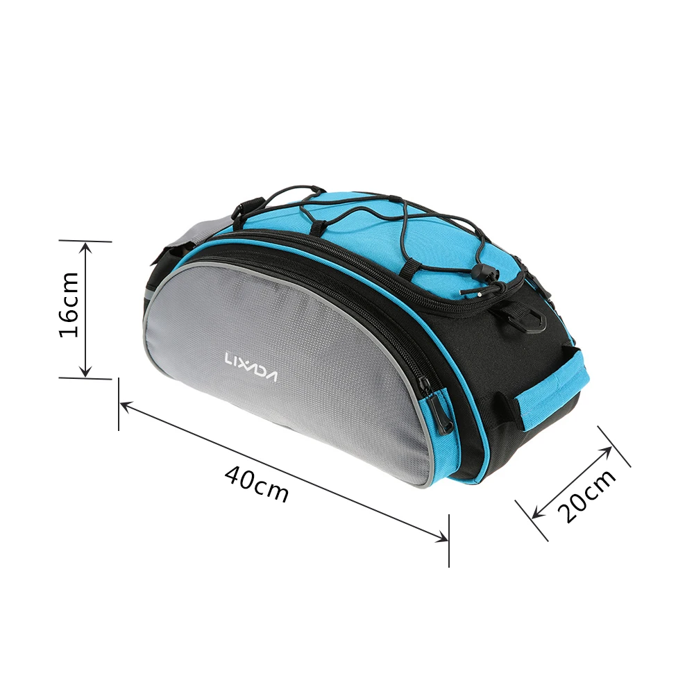 Sale Lixada Cycling Bag 13L Bike Rear Rack Bag Bicycle Shelf Utility 10~20L Pocket Shoulder Bag Pack Riding Supplies 2 Colors POUCH 14 Sale Lixada Cycling Bag 13L Bike Rear Rack Bag Bicycle Shelf Utility 10~20L Pocket Shoulder Bag Pack Riding Supplies 2 Colors POUCH 14