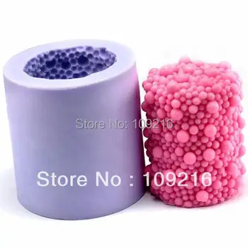 

wholesale!!!New 3D Small Bubbles (LZ0083) Silicone Handmade Candle Mold Crafts DIY Mold