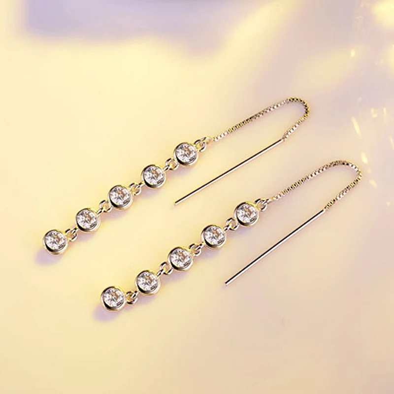long drop earrings with aaa cz zircon jewelry (12)