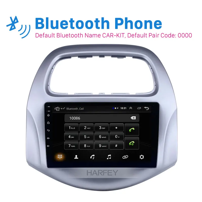 Flash Deal Harfey 9 inch Car GPS Navigation Radio Android 8.1 for chevy Chevrolet Daewoo Matiz/ Spark/ Baic/ Beat 2018 2019 Auto Stereo 1