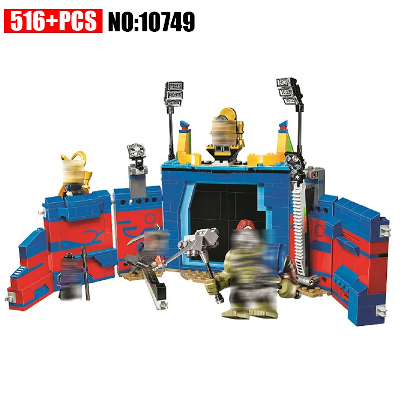 

10749 Super Heroes Thor Vs. Hulk: Arena Clash building blocks DIY Educational bricks toys for children Compatible with 76088