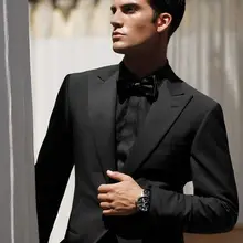 Индивидуальный заказ ЧЕРНЫЙ Итальянский стиль мужской костюм 2 шт. мужские свадебные костюмы для званого обеда Slim Fit жениха смокинги Блейзер masculino