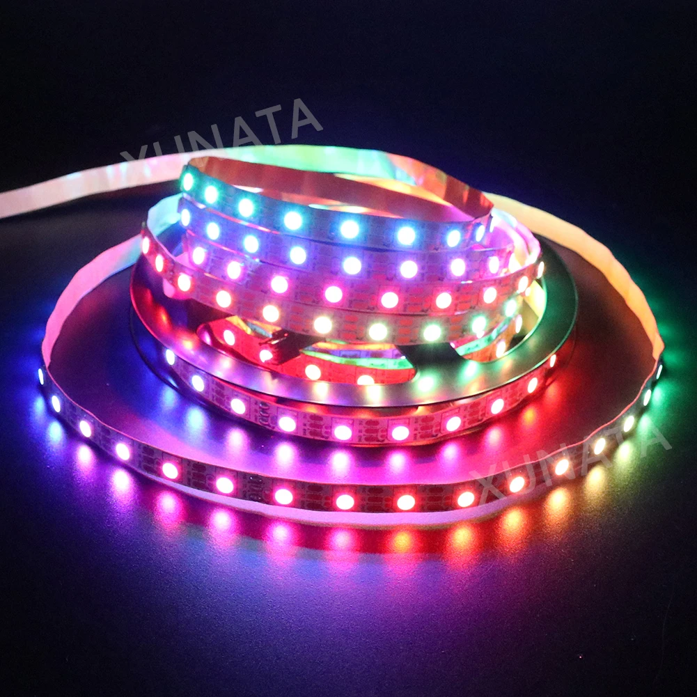 

1m 2m 5m DC5V WS2812B 30/60/144 leds/m Smart Led Pixel Strip White PCB WS2812 IC WS2812B/M Waterproof LED Tape