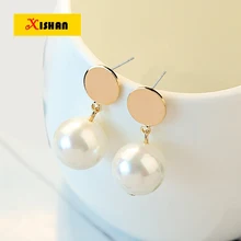 Hot Sale Fashion Simulated Pearl Stud Earrings For Party Wedding Gift Statement Jewelry Accessories Pendant Pearl Earring