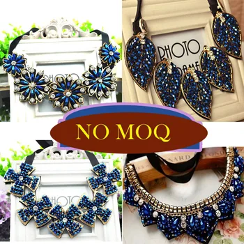 

False collar necklace handmadeNew design fashion candy color pendant necklace necklace women choker necklace jewelry wholesale