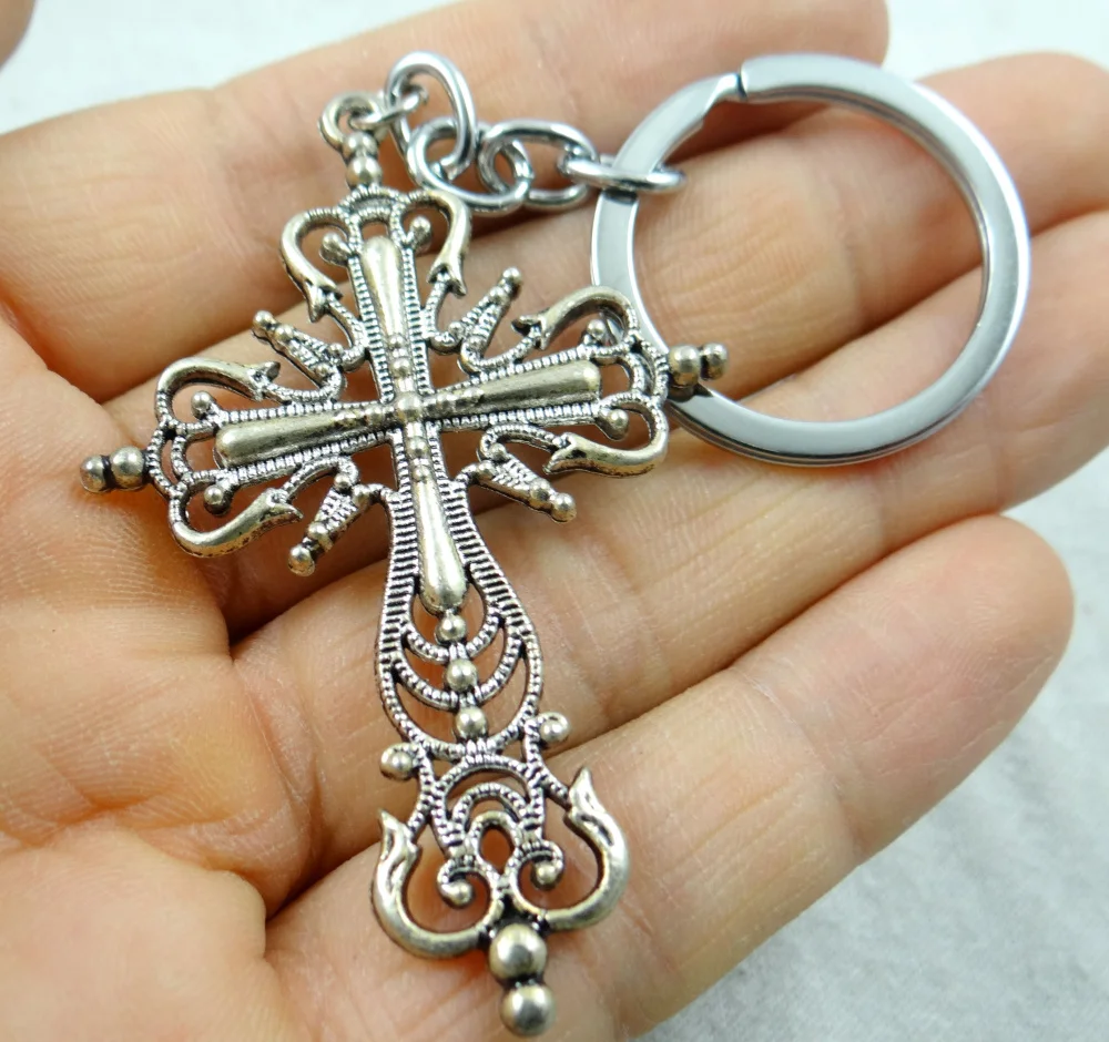 5PCS Fashion Creative Key Chain Ring Keyring cross Keychain Pendant Gift Tool Men Car