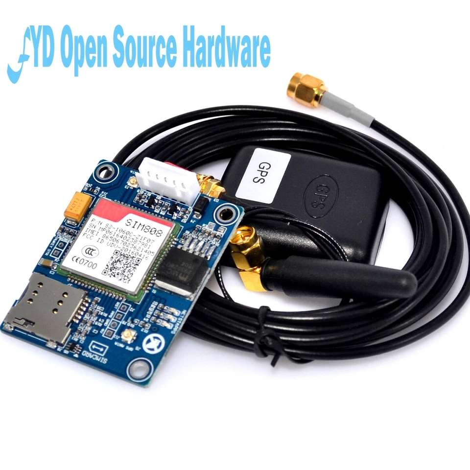 1 компл. SIM808 вместо SIM908 модуль GSM/GPRS gps развитию IPX SMA с антенны для Raspberry