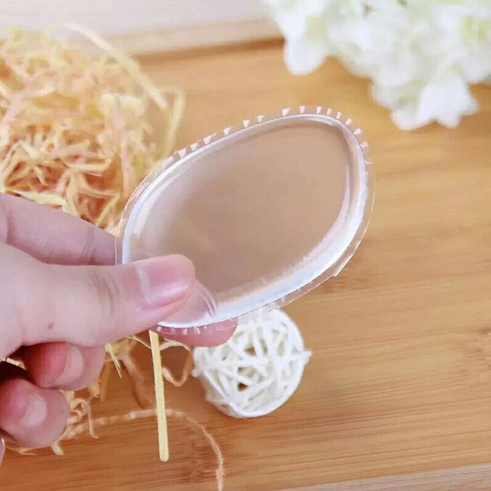 New Arrive 5Pcs Silicone Makeup Powder Puff Ellipse Jelly Transparent Cosmetic Beauty Make Up Tool For Foundation BB CC Cream (20)