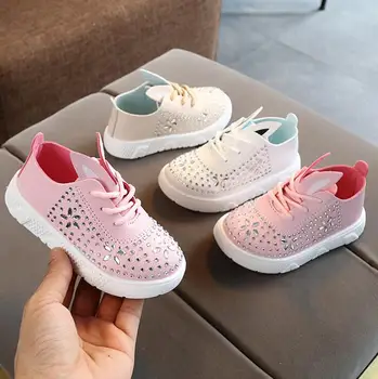 

Spring Autumn Fashion Breathable Kids Shoes For Boys Casual Shoes New Children Rabbite Ear Shoes Girls Sneakers