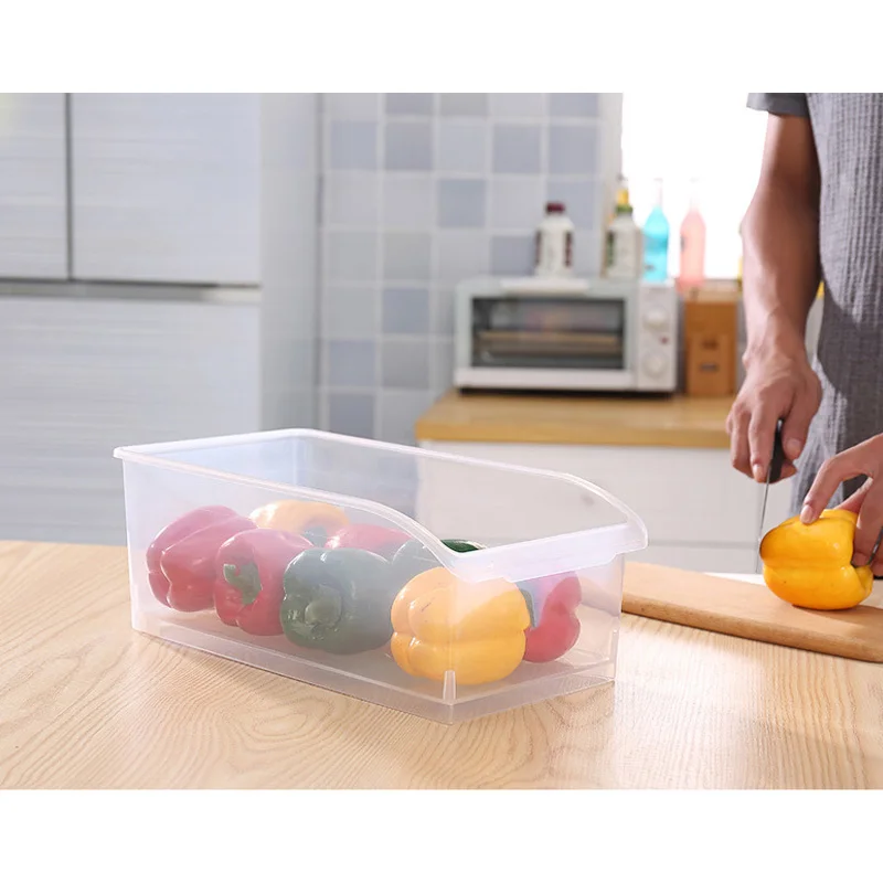 

Wheeled Storage Box Fruit Vegetable Plastic Storage Containers for Refrigerator Dropshipping FAS