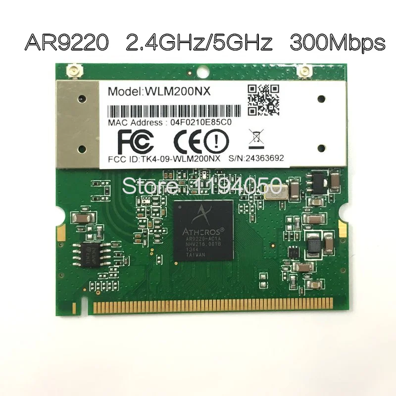 Atheros AR9220 Compex WLM200NX 802.11a/b/g/n Dual Band 2,4/5 ГГц 300 Мбит/с Wi-Fi беспроводной карты - изображение