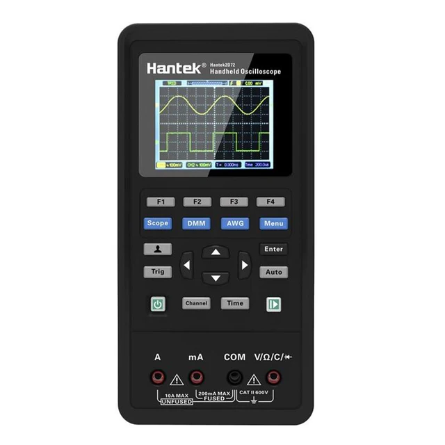 Special Offers Hantek Hantek2D42 3in1 Digital Handheld Oscilloscope+Waveform Generator+Multimeter 2 Channels LCD Display Test Meter Tools