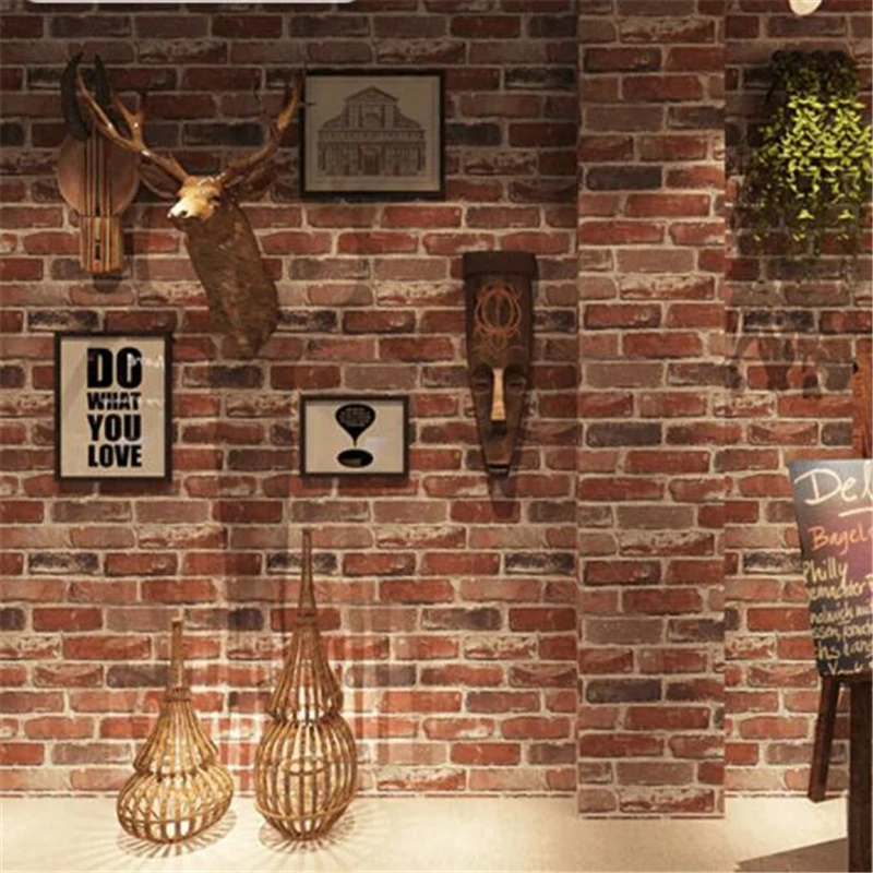 beibehang Retro bricks nostalgia three dimensional imitation brick