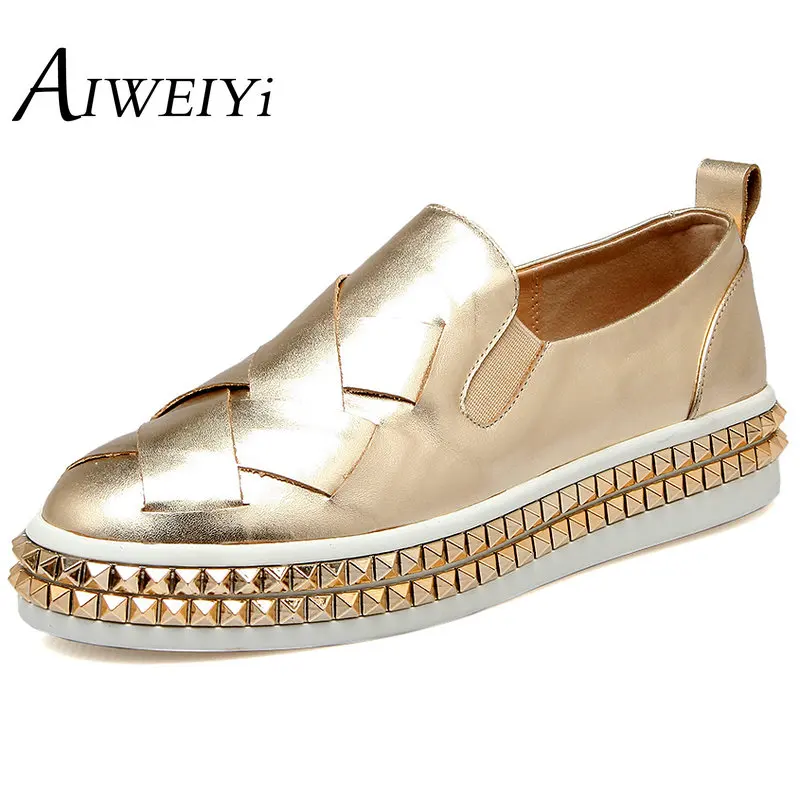 Compare Prices On Silver Flat Shoes Girl- Online Shopping/Buy Low AIWEIYi 2017 Women Slip On Girls Loafers Flat Shoes Ladies Fashion Shoes Women Flats Slip on - Compare Prices On Silver Flat Shoes Girl- Online Shopping/Buy Low