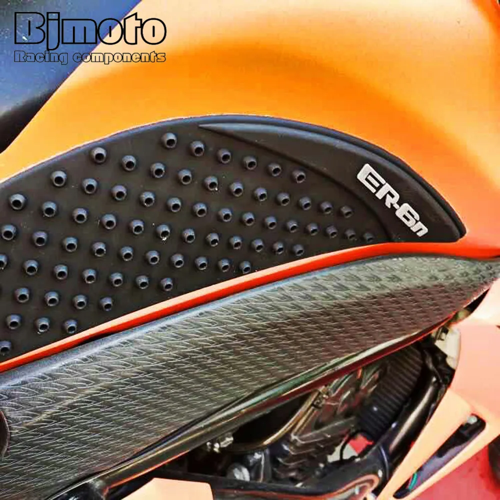 BJMOTO ER 6N противоскользящая накладка на бак для мотоцикла наклейка газ наколенник
