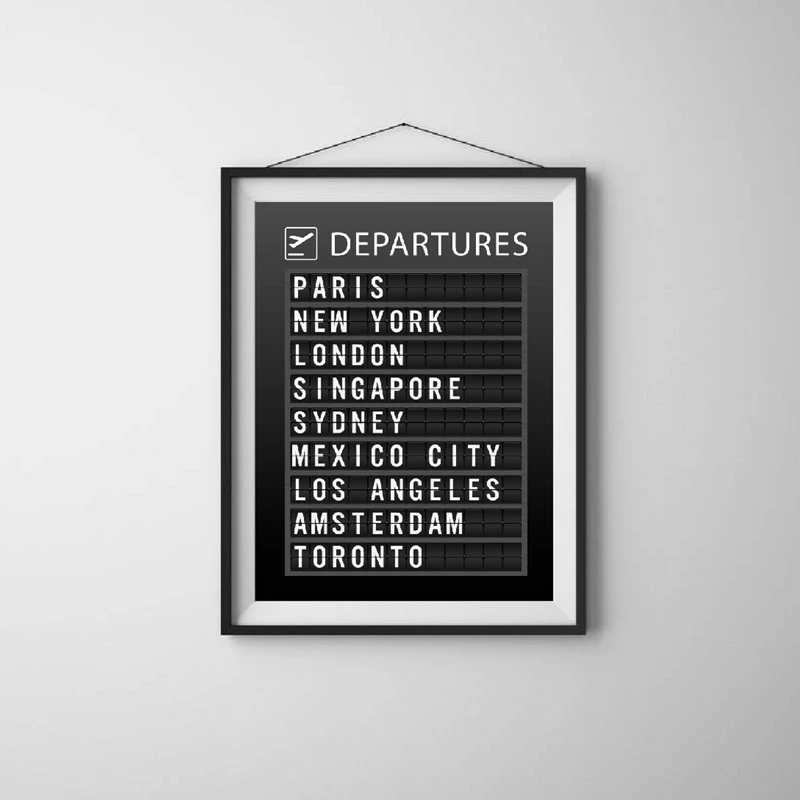 travel board canvas prints