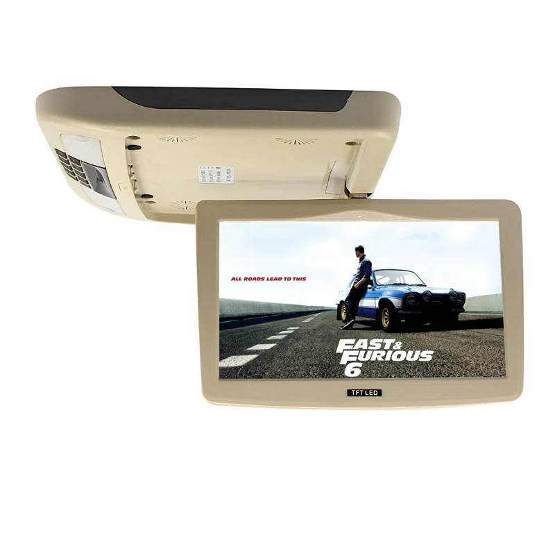 

10 Inch TFT LCD Car Roof Monitor with MP5 Player USB SD IR FM Car Styling Flip Down Monitors Car accessories