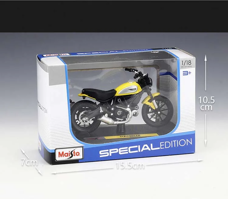 MAISTO 1:18 Ducati скремблер Мотоцикл Велосипед литья под давлением модель игрушки в коробке для ребенка подарок на день рождения