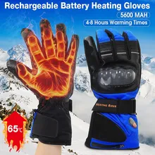 5600 мА/ч перчатки с подогревом на электрической батарее теплые перчатки Зимние перчатки для спорта на открытом воздухе мотоциклетные велосипедные водонепроницаемые перчатки для катания на лыжах