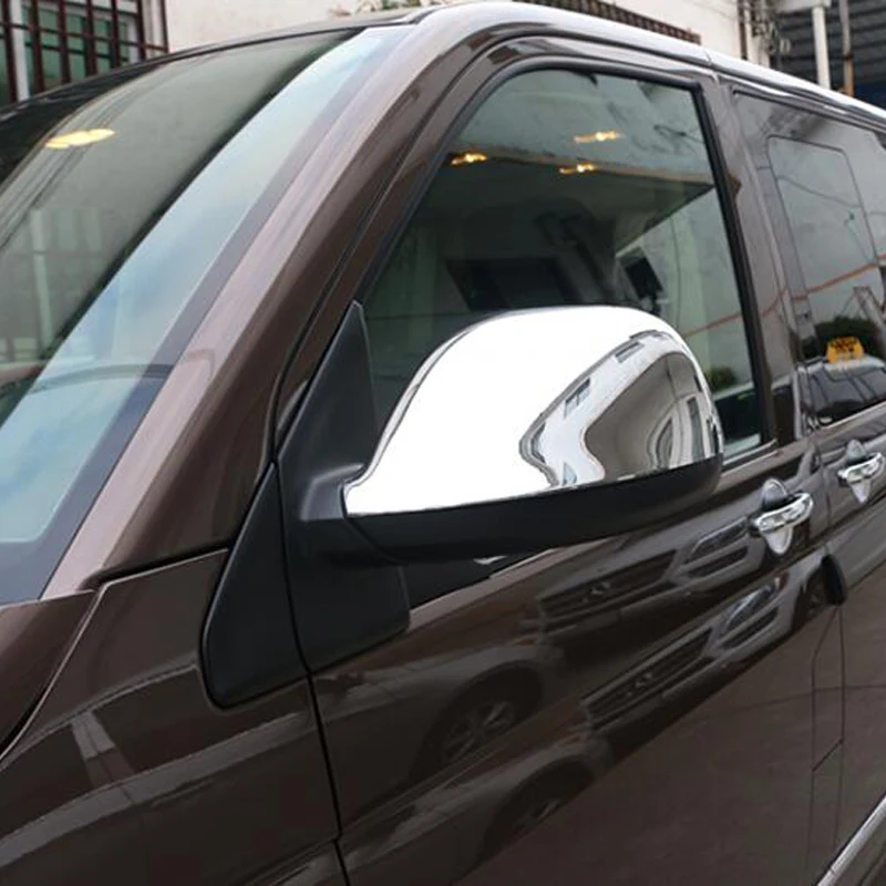 

For VW Volkswagen Transporter (T6) Caravelle / Multivan 2017-2018 Accessories ABS Chrome Rearview Door Mirrors Cover car styling