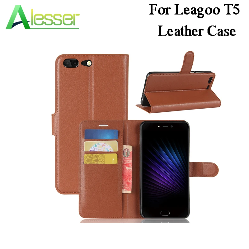 Alesser для Leagoo T5 бумажник из искусственной кожи чехол флип-чехол телефона s с