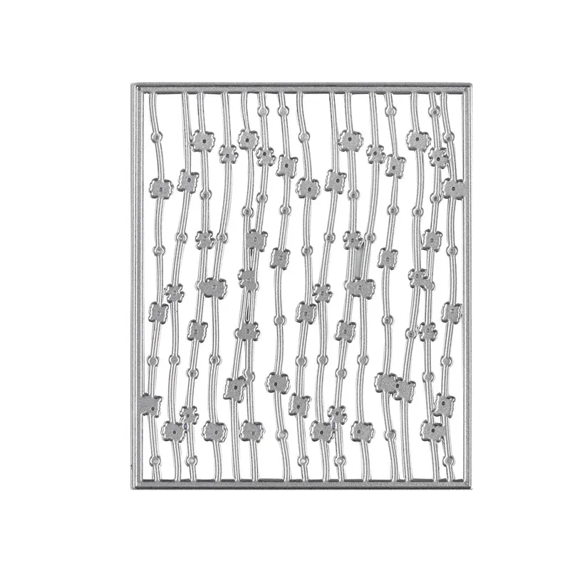 

YaMinSanNiO Background Dies Flower Frame Metal Cutting Dies New 2019 Scrapbooking Card Making Album Embossing Craft Die Cut