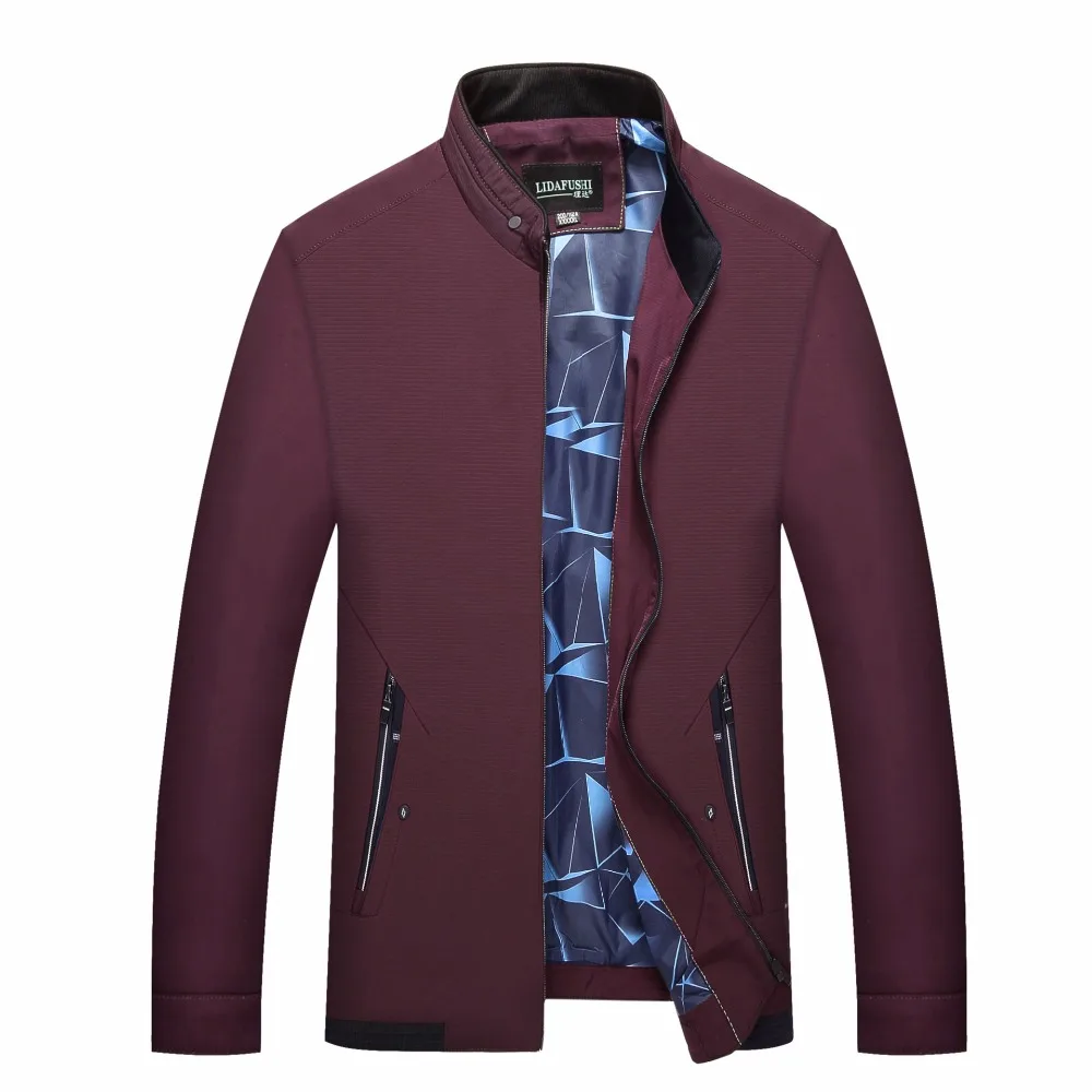 Plus size M 7XL new style smart casual jacket men stand collar solid