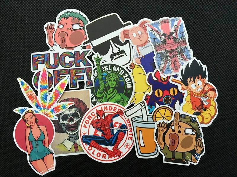 50 pcs Mixed funny random stickers for kids Home decor on laptop