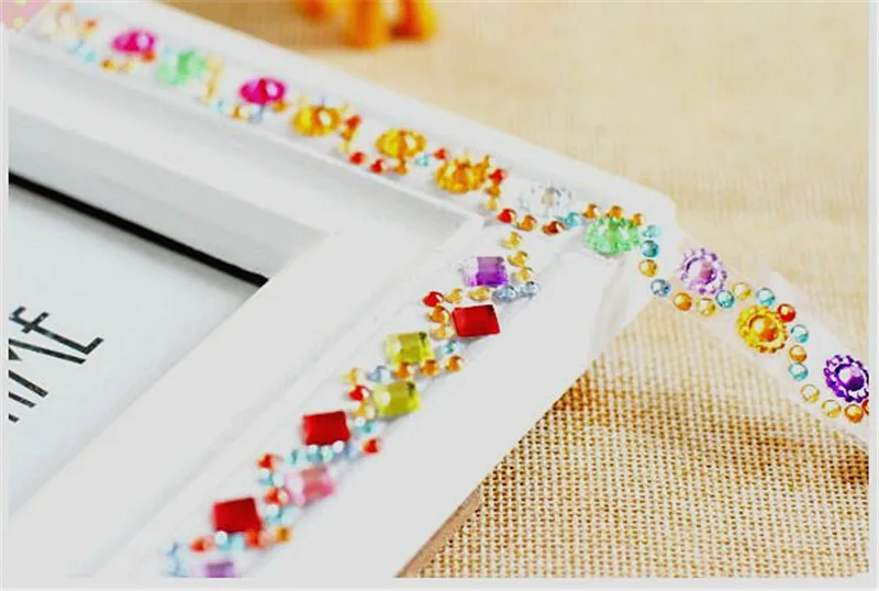 Happyxuan 4 шт./лот кристальная Алмазная лента с наклейками листы DIY ручные материалы